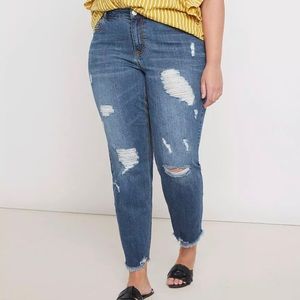 Eloquii Classic Fit Distressed Boyfriend Jean Size 20